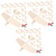 Abaodam 60 Pcs Blank Wood Aircraft Unfinished Wooden Airplane Toy Plane Kids Wood Plane Toy Wooden Assemble Plane Toy Wooden Airplane Model Kids Airplane Activities Puzzle Fragments 3d