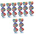 HEMOTON 8 Pcs Science Teaching Toy Scientific Learning Toys 3d Dna Model Classroom Teaching Aids Human Body Model Genes Learning Tool Kids Toys Biological Dna Model Spiral Gift Student Abs