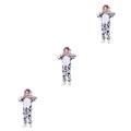 FAVOMOTO 3pcs Cow Outfit Cow Cosplay Costume Animal Costume for Kids Cow Costume The Cow Costumes Child