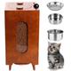 KYZTMHC Cat Food Feeder Semi-automatic Cat&Dog Food Kibble Dispenser Easy Installation Pet Food Containers Cabinet Food Storage Station for Small/medium Dog/Cat