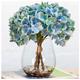 SmPinnaA Artificial Flowers for Decoration 3pcs Artificial Fake Flowers with Glass Vase Arrangements Wedding Bouquets Decorations Floral Table Centerpieces Home Artificial Flowers Plants