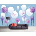 Dandelion 3D Blues3D Wallfishing Painting Waterproof Salon Single Hd Room Restaurant Home Art Wallpaper 3D Wallpaper Paste Living Room The Wall for Bedroom Mural border-200cm×140cm