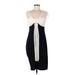 Scarlett Nite Cocktail Dress - Sheath V-Neck Sleeveless: Black Solid Dresses - New - Women's Size 8