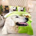 Coverless Duvet Grass Green Animals Coverless Duvet Double Microfiber Quilted Bedspreads Lightweight Bedspreads Double Size Comforter All Seasons Quilted Throw+2 Pillowcases(50x75cm) 203x228cm