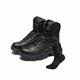 Military Combat Desert Boots, Men Leather Side Zip Desert Combat Boots with Sports Socks Breathable Jungle Hiking Boots Waterproof Tactical Boots (Color : Black, Size : 6.5 UK)