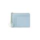 HJGTTTBN Ladies Purse Women Wallets Zipper PU Leather Coin Purse Mini Key Chain Small Wallet Multi-Card Bit Card Holder Card Holder (Color : Blue)