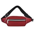 HJGTTTBN Fanny Pack Waist Bag Women Fanny Pack for Fashion Belt Bag Sling Chest Pouch with Adjustable Belt for Travel, Party, Hiking (Color : Red)