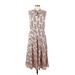 Ann Taylor Casual Dress: Brown Print Dresses - Women's Size 6