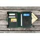 Leather Wallet Insert For Traveler's Notebook - Passport Size Crazy Horse Forest Green