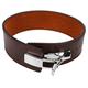 Fitness Belt, Widened Training Belt to Prevent Back injury. Enlarged Stabilizing Core for Fitness Equipment (Brown)