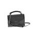 Nine West Leather Crossbody Bag: Black Solid Bags