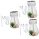 Alipis 3pcs Colorful Humidifier Mini Humidifier Office Humidifier Air Spray Humidifier Home Tabletop Humidifier Bedroom Humidifier Home Humidifier Abs Plastic Car White