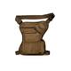 HJGTTTBN Fanny Pack Simple Atmosphere Canvas Waist Thigh Sling Bag Motorcycle Riding Men's Waist Bag (Color : Brown)