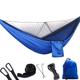 HJGTTTBN Tent 290 x 140cm Outdoor Hammock Swing with Integrated Mosquito Curtain Bugs Net Extension Straps Clips Ground Rope Ground Nails (Color : Royal Blue)