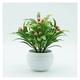 SmPinnaA Artificial Plants Indoor Artificial Potted Plants Miniature Decorative Mini Artificial Potted Plants for Home Decor House Plants Kitchen Bathroom Accessories Simulation Plant Potted