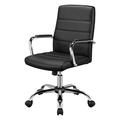 Adjustable Mid-Back Faux Leather Swivel Executive Office Chair, Computer Chair Home Office Chair Lift Swivel Chair lofty ambition