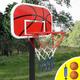 TRANOMOS Basketball Hoop for Trampoline with Pump and 2 Mini Ball