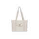 Jollein Changing Bag Shopper - Twill, Natural - Cotton - Pram Bag - Baby Bag Multifunctional - Light Beige, Twill, Natural, Contemporary