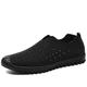 HJGTTTBN Leather Shoes Men Men's PU Casual Shoes Men Shoes for Men Leather Shoes Flats Male Footwear Boat Shoes (Color : Schwarz, Size : 6.5)