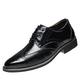 Gsheocm Suit Shoes Men's Black 48 Breathable Comfortable Business Lace-Up Shoes for Work Leisure Plain Leather Shoes for Men Shoes Trainers for Men, 0319a Black, 9 UK