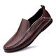 HJGTTTBN Leather Shoes Men Large Size Genuine Leather Men Shoes Loafers Comfortable Casual Leather Shoes for Men Driving Shoes Moccasins Man Shoes Footwear (Color : Brown, Size : 6.5 UK)