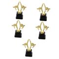 Sosoport 5pcs Taekwondo Trophy Prize Gift Competition Trophy Work Desk Decor Tournament Trophy Cups Football Trophy Award Trophy for School Sweat Suit Child Model Plastic Christmas