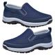 RZYW Slip on Shoes Men Deck Shoes for Men Casual Shoes Men Mens Wide fit Trainers Arch fit Trainers for Men Trainers Casual Comfortable Shoes with Low Arch Support,Blue,40/250mm