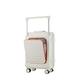 ZNBO Luggage Suitcase Large Expandable,Trolley Carry On Hand Cabin Luggage Suitcases,Durable Lightweight Suitcase with 4 Dual Spinner Wheels,White,26