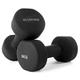 KG Physio Weights Dumbbells Set - Neoprene-Coated Dumbbells Weights Set, Sweat-Resistant Dumbell Set with Anti-Roll Technology and A3 Exercise Poster, Dumbbell Set 1-10kg Dumbbell Pair