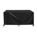 Heavy Duty Patio Furniture Cover, 600D Oxford Fabric 220 x 80 x 80 cm Black Patio Furniture Covers, Patio Furniture Cover for Dinning Furniture, Picnic Coffee Tables Chairs and Sofas, Black
