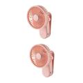 Homoyoyo 2 Sets Mini Electric Fan Multifunctional Fan Bed Fan Small Table Fan Handheld Mini Fan Misting Fans Office Fans Desktop Air Fan Cooling Fan Summer Travel Electronic Component Pink