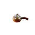 ,Tea Garden Side Handle Glass Teapot Boiling Teapot Heat- Kung Fu Tea Set Tea Maker Tea Maker Flower Teapot Thickened Tea Set