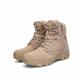 CLSQLXYJZC Military Tactical Boots for Men, Outdoor Lightweight Work Boots Lightweight Combat Boots Desert Combat Boots Breathable Military Combat Desert Boots (Color : Brown, Size : 7 UK)