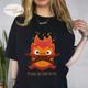 My Heart Only Burns For You Shirt, Calcifer From Howl's Moving Castle Howl's Moving Castle Ghibli Studio Shirt