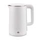 Stainless Steel Electric Kettle Fast Boil Electric Kettle With Keep Warm Up To 4H 2L 2000W BPA Free Compact Design Double Walled Cool Touch,White (White)