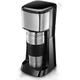 DSeenLeap Coffee Machine, Coffee Filter Coffee Machine,Black And Brushed Stainless Steel Coffee Machine,Fully Automatic Mini Coffee Maker,650W,Compatible With Family,Office