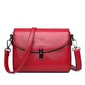 HJGTTTBN Shoulder bags women Messenger Bag Vintage Soft Leather Women Shoulder Bags, Handbags Women Bags Small Crossbody Bags ，Soft Leather Bag (Color : Red)