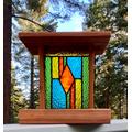 stained Glass, Bird Feeders, Yard Art, Watching, Garden Accessory, Wedding Gifts, Backyard Decor, Outdoor Decorations, Housewarming