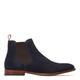Base London Mens Carson Suede Navy Chelsea Boots UK 6