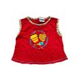 Bright Summer Shirt Girl 3-4 Years 3T Vintage 1990S Red Vest