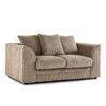 Sofa Selection’s Jumbo Cord Scatter Back 2-Seater Sofa | Luxor Scatter Back 2-Seater Sofa in Beige Soft Cord Fabric Elevate Your Space with a Compact yet Comfortable Seating Choice (Beige, 2 Seater)