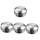 TOPBATHY 4pcs Thickened Soup Bowl with Lid Kitchen Rice Bowl Spoon Holder Metal Cooking Bowls Home Supplies Salad Bowls Serving Bowl with Lid Small Bowl Stainless Steel Child Insulation