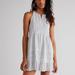 Free People Dresses | Free People Desert Days Dress Womens Large White Stripe | Color: Blue/White | Size: L