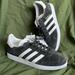 Adidas Shoes | Brand New Adidas Originals Gazelle Genuine Suede Grey White Lace Up Sneakers | Color: Gray/White | Size: 5.5b