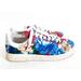 Adidas Shoes | Adidas Stan Smith Womens Floral Design Lace Up Athletic Shoes Sneakers Size 5.5 | Color: Blue/Red | Size: 5.5