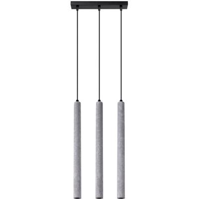 SOLLUX LIGHTING Hängeleuchte "PASTELO", grau, H: 110cm, Lampen, leuchtet nieder