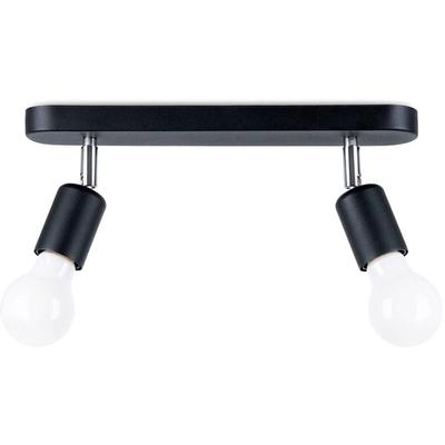 SOLLUX LIGHTING Deckenleuchte "FORNES", schwarz, H: 13,5cm, Lampen, beweglicher Lampenschirm, Deckenstrahler Image