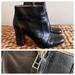Madewell Shoes | Madewell Black Leather Booties Zip Side Boots Ankle 8 | Color: Black | Size: 8