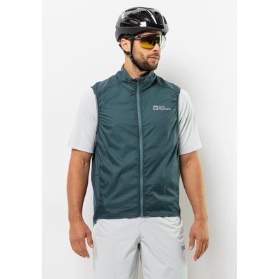 Funktionsweste JACK WOLFSKIN "GRAVEX WIND VEST M", Herren, Gr. XXL (58), grün (emerald), OBERSTOFF: 100% POLYAMID; LINING: 100% POLYESTER, Westen Image