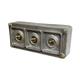 3 Gang 2 Way Solid Cast Metal Surface Mounting Conduit Light Switch Industrial - Bs En Approved Vintage 1950's Style